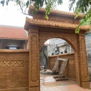 Cổng đá ong – Vững chắc, sang trọng và gần gũi thiên nhiên