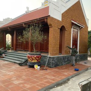 Nhà Bằng Đá Ong – Kiến Trúc Cổ Điển, Bền Bỉ, Tôn Nghiêm Cho Không Gian Tâm Linh