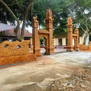 Cột đồng trụ bằng đá ong MS9