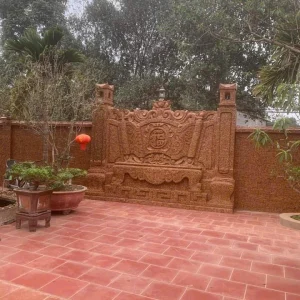 Cuốn Thư Bằng Đá Ong – Bình Phong Phong Thủy Đẹp, Bền, Mang Vẻ Đẹp Cổ Kính