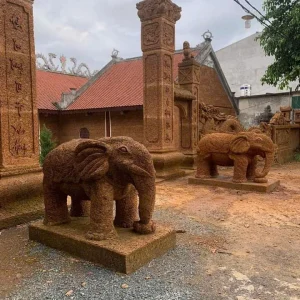 Cột đồng trụ bằng đá ong MS8